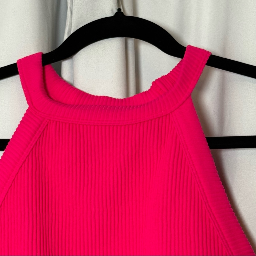 Aerie Seamless Longline Sports Bra Crop Tank Pink Womens XL - Picture 4 of 11